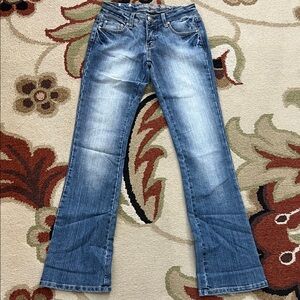 Vintage Classic Blue Straight Leg Women's  Denim Jeans
